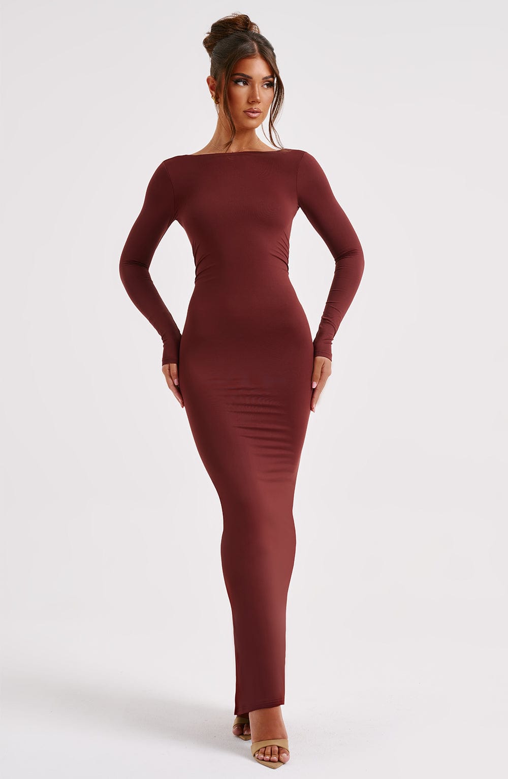 Vestido Maxi Rameesha - Marrón