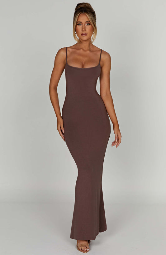 Vestido Maxi Saskia - Chocolate