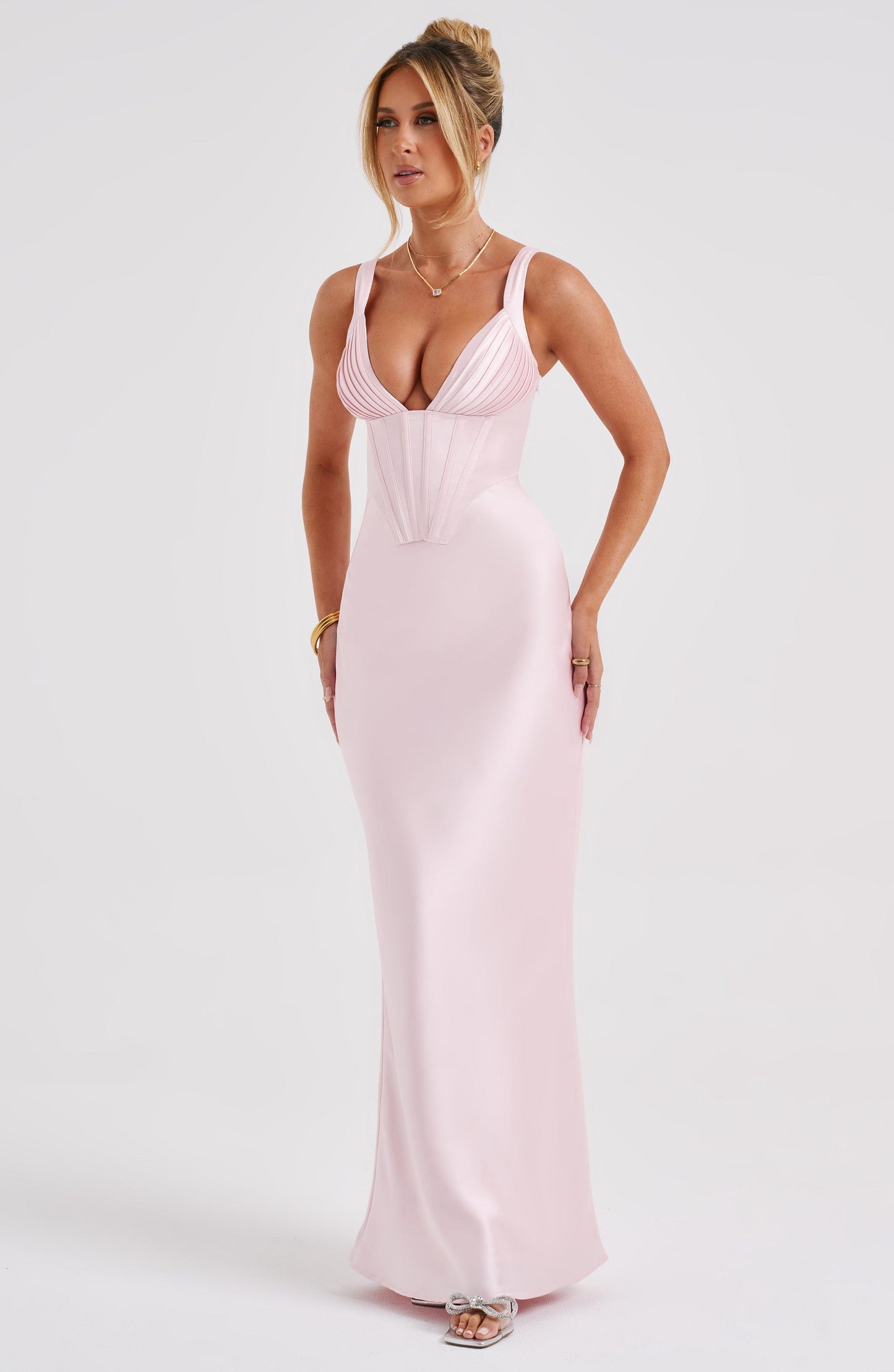 Vestido Maxi Shae - Rosa Claro