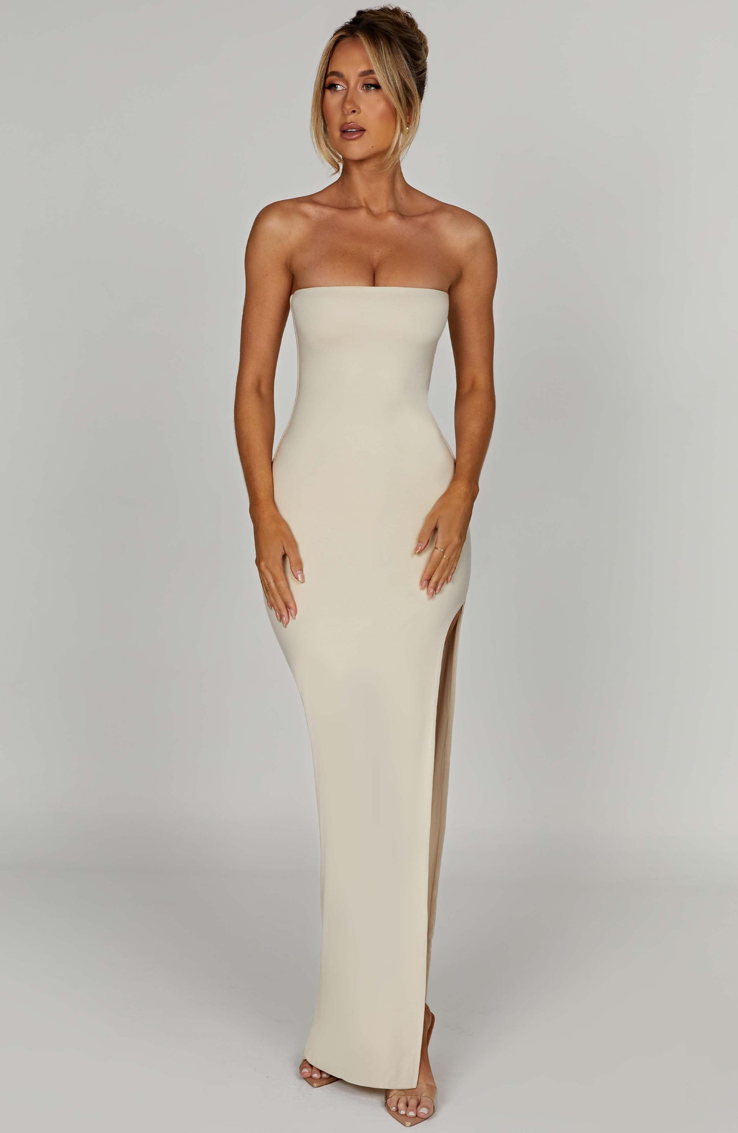 Vestido Maxi Teyana - Crema