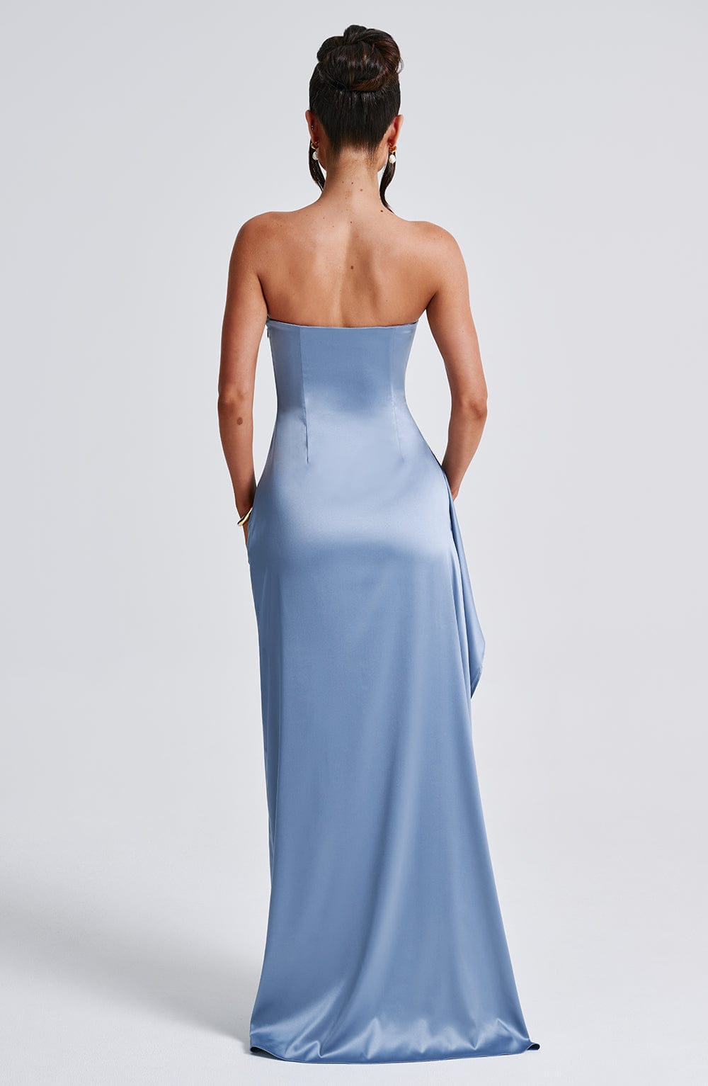 Vestido Maxi Tian - Azul Polvoriento