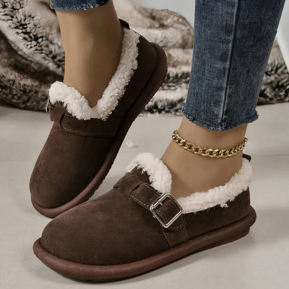 Matilde | Sandalias de felpa cálidas para mujer para invierno