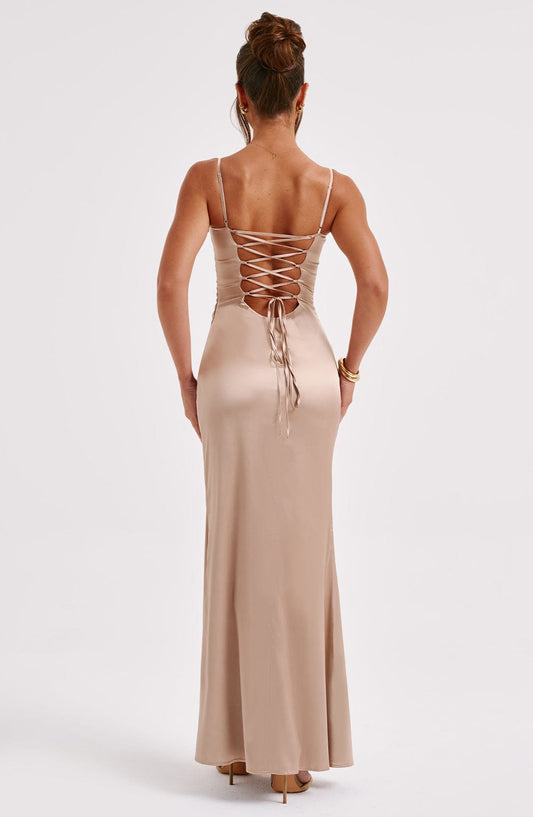 Vestido Maxi Zola - Champagne